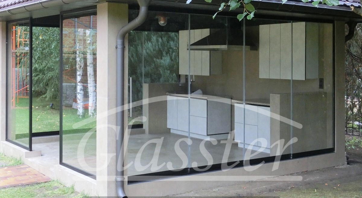 Гриль-домик с остеклением Glasster 